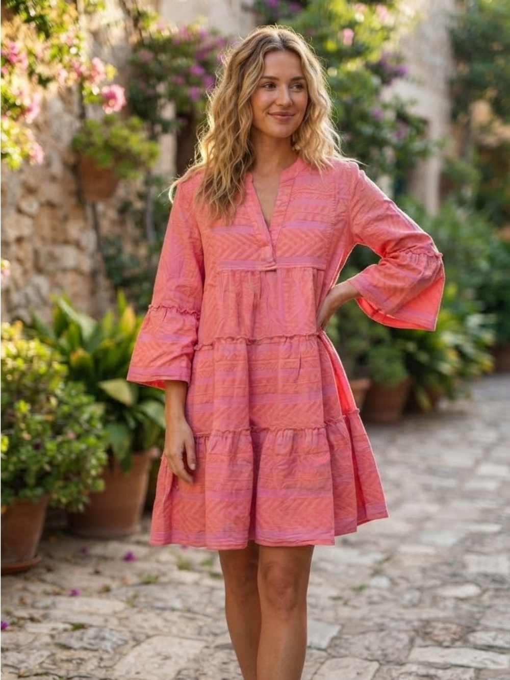 NWT❤️Anthro Devotion Twins Embroidered Ella Dress szL